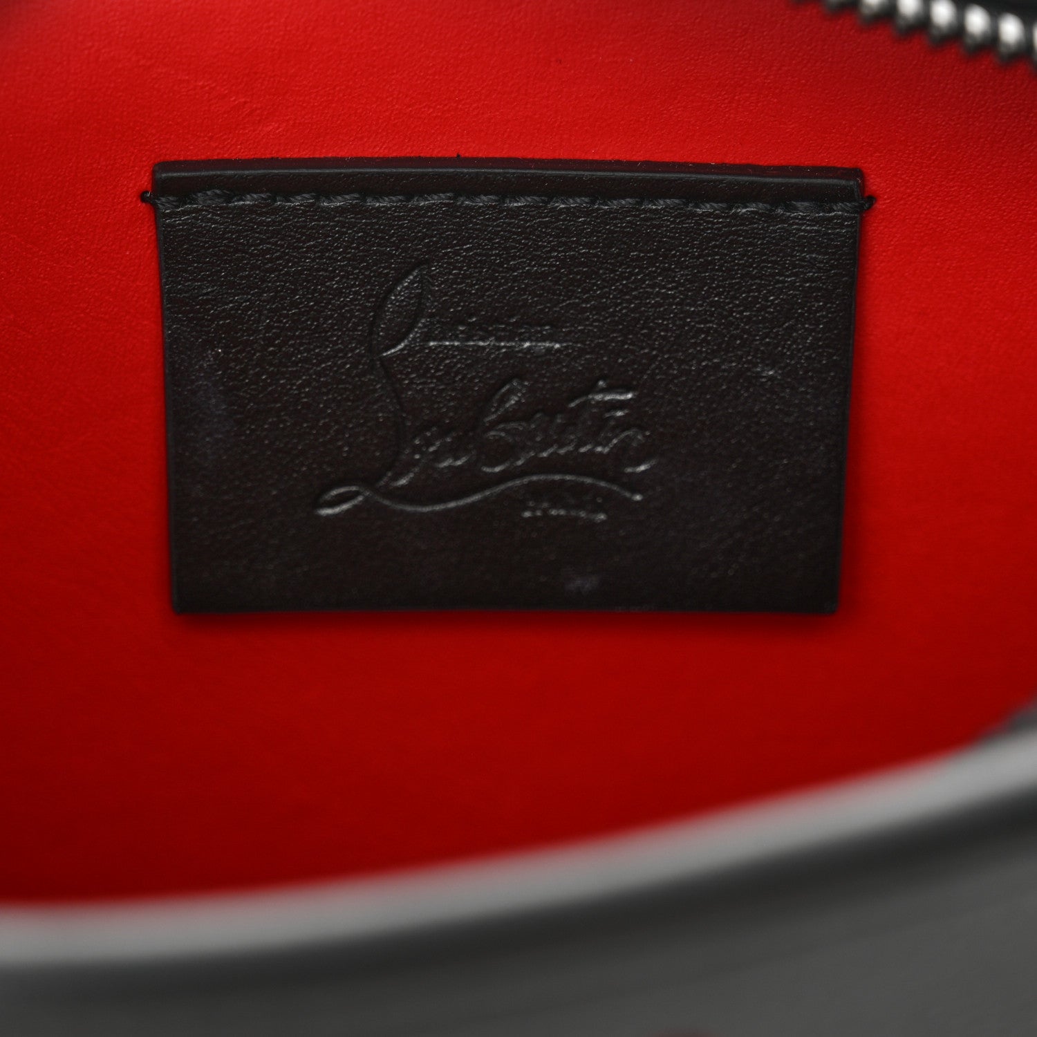 Christian Louboutin Calfskin Small Radioloubi Black 6 of 10