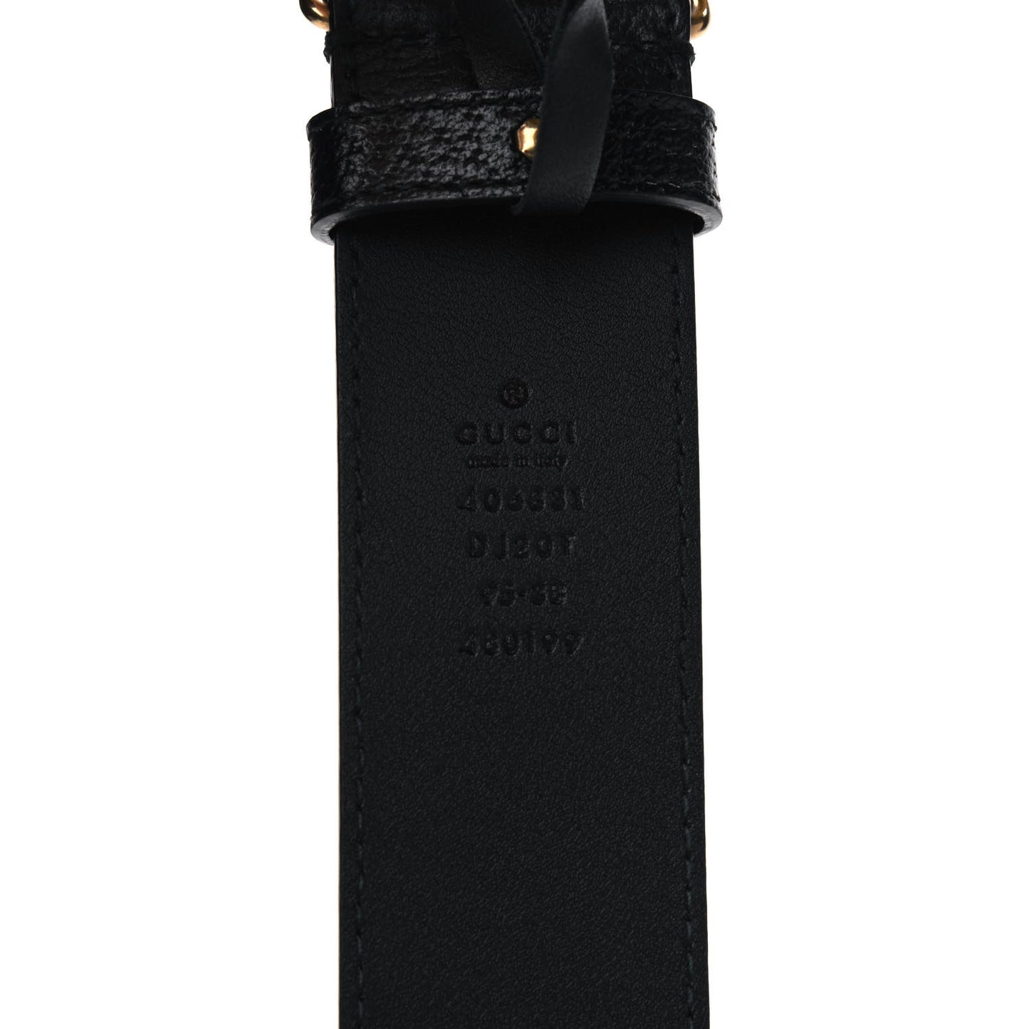 Textured Calfskin Double G 40mm Belt 95 38 Black