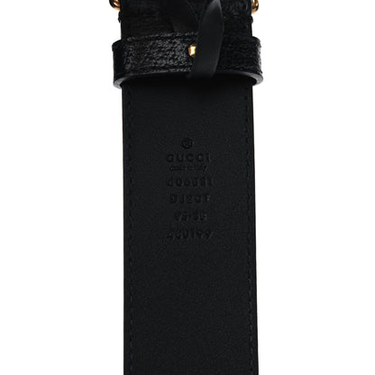 Gucci Textured Calfskin Double G 40mm Belt 95 38 Black 3 of 6