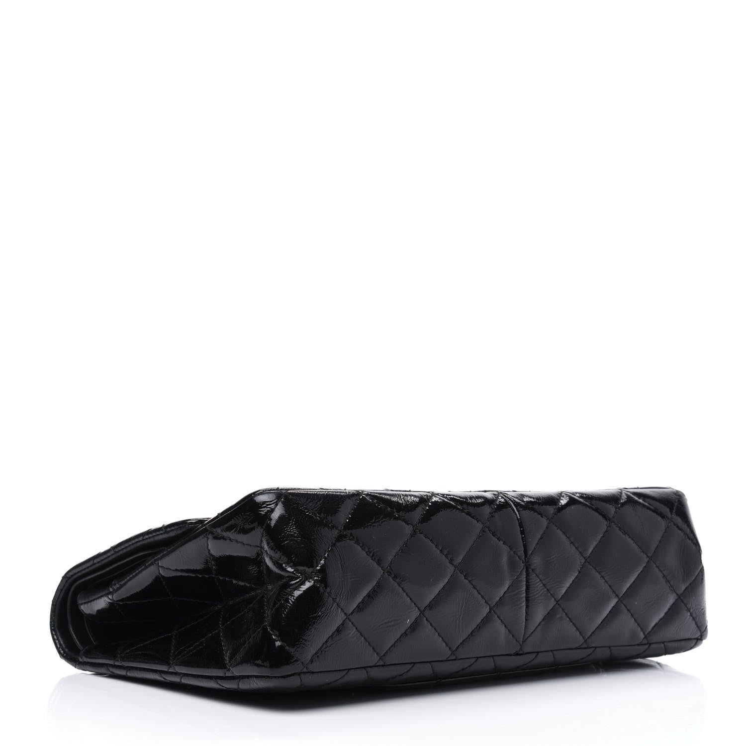 Chanel Distressed Patent Quilted 2.55 Reissue 227 Flap Black 4 of 16