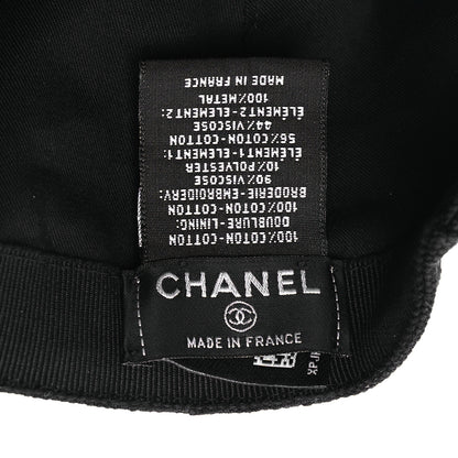 Chanel Cotton CC Cap Hat Black Multicolor 8 of 9