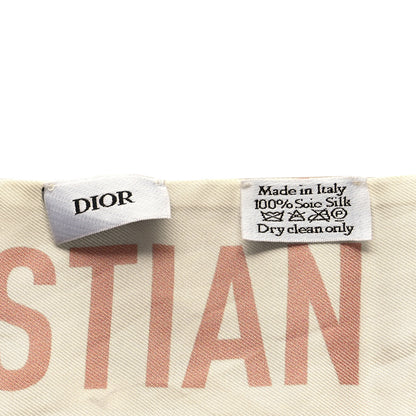 Christian Dior Silk Toile De Jouy Mitzah Scarf Pink 3 of 3