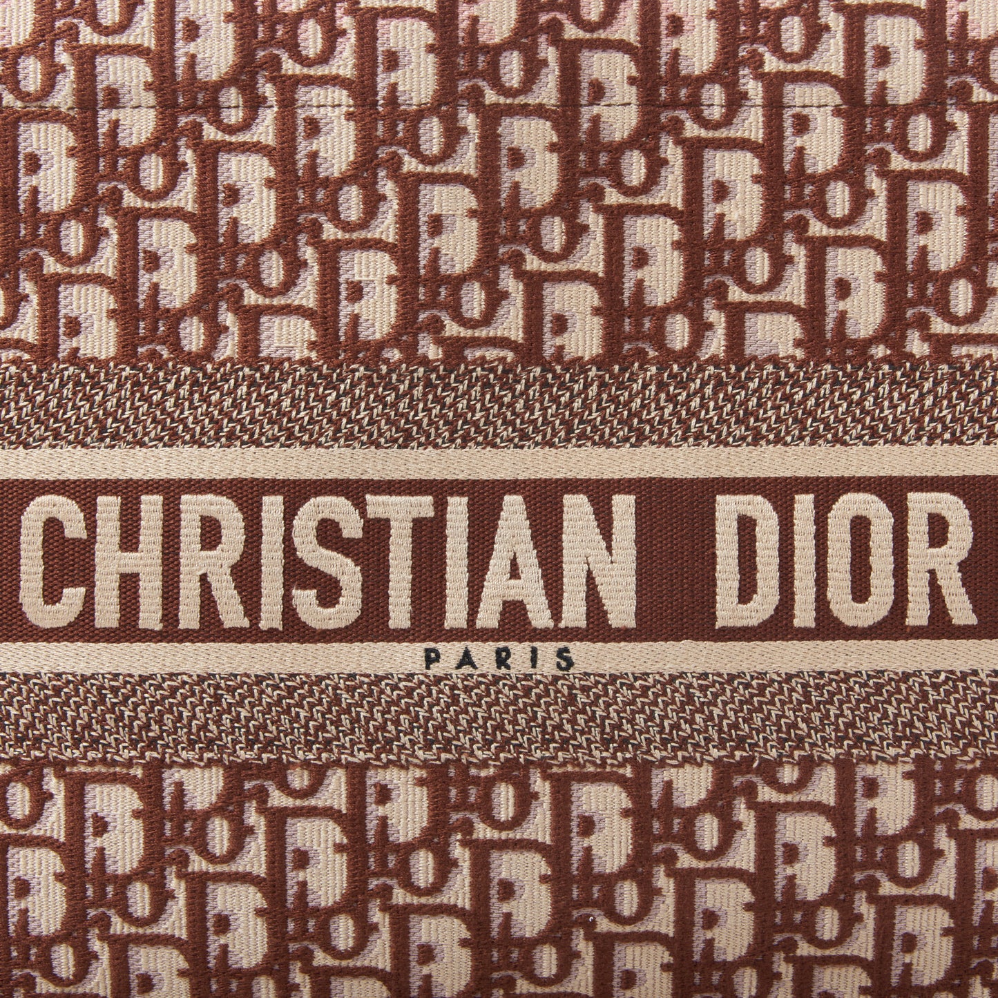 Oblique Medium Book Tote Brown Multicolor