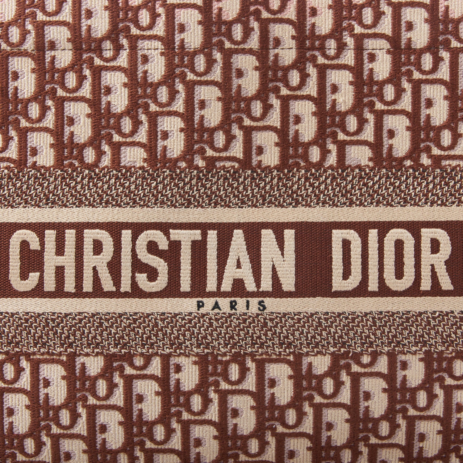 Christian Dior Oblique Medium Book Tote Brown Multicolor 7 of 8