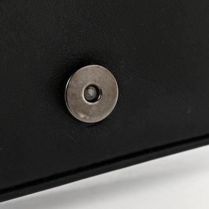 Prada Glace Calfskin Studded Crossbody White Black 11 of 13