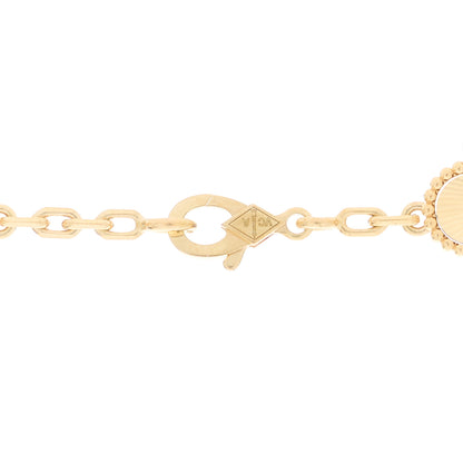 Van Cleef & Arpels 18K Yellow Gold 10 Motifs Guilloche Vintage Alhambra Necklace 4 of 6