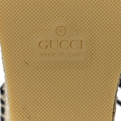 Gucci Nappa Matelasse GG Marmont Ankle Wrap Platform 35/120mm Espadrille Wedges 39 Black 8 of 8