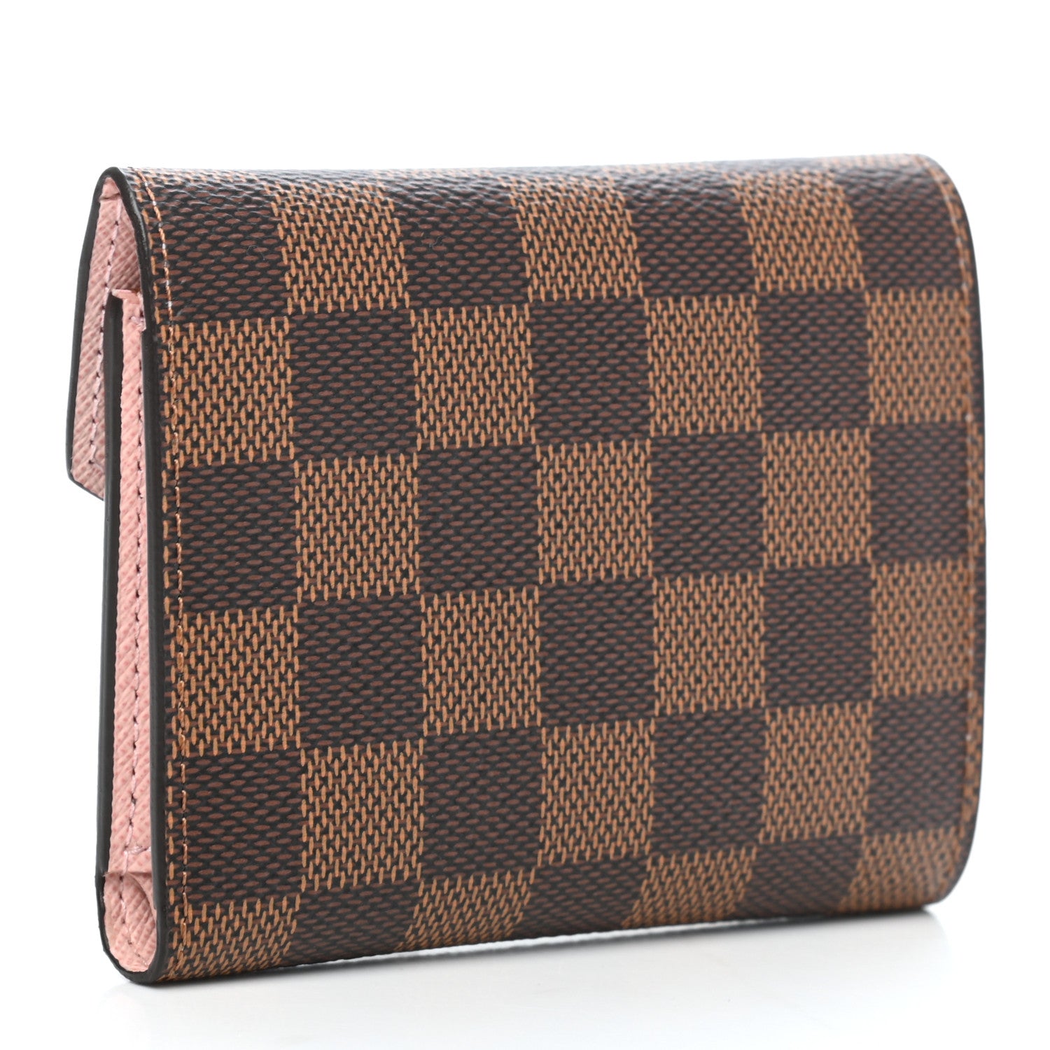 Louis Vuitton Damier Ebene Victorine Wallet Rose Ballerine 3 of 7