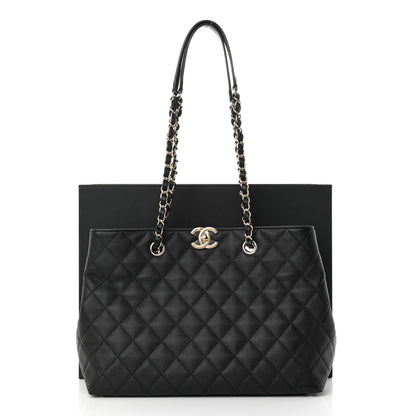 Chanel Caviar Quilted Small Shopping Tote Black 11 of 11