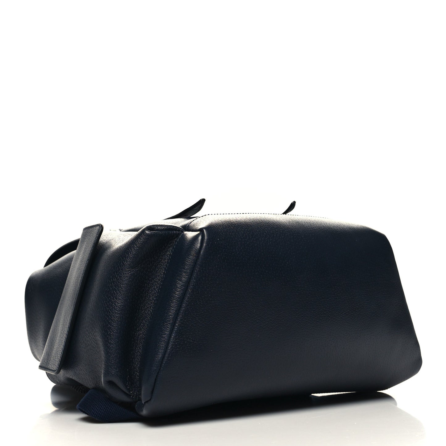Textured Dollar Calfskin Web Medium Ophidia Double Buckle Backpack Blue Agata
