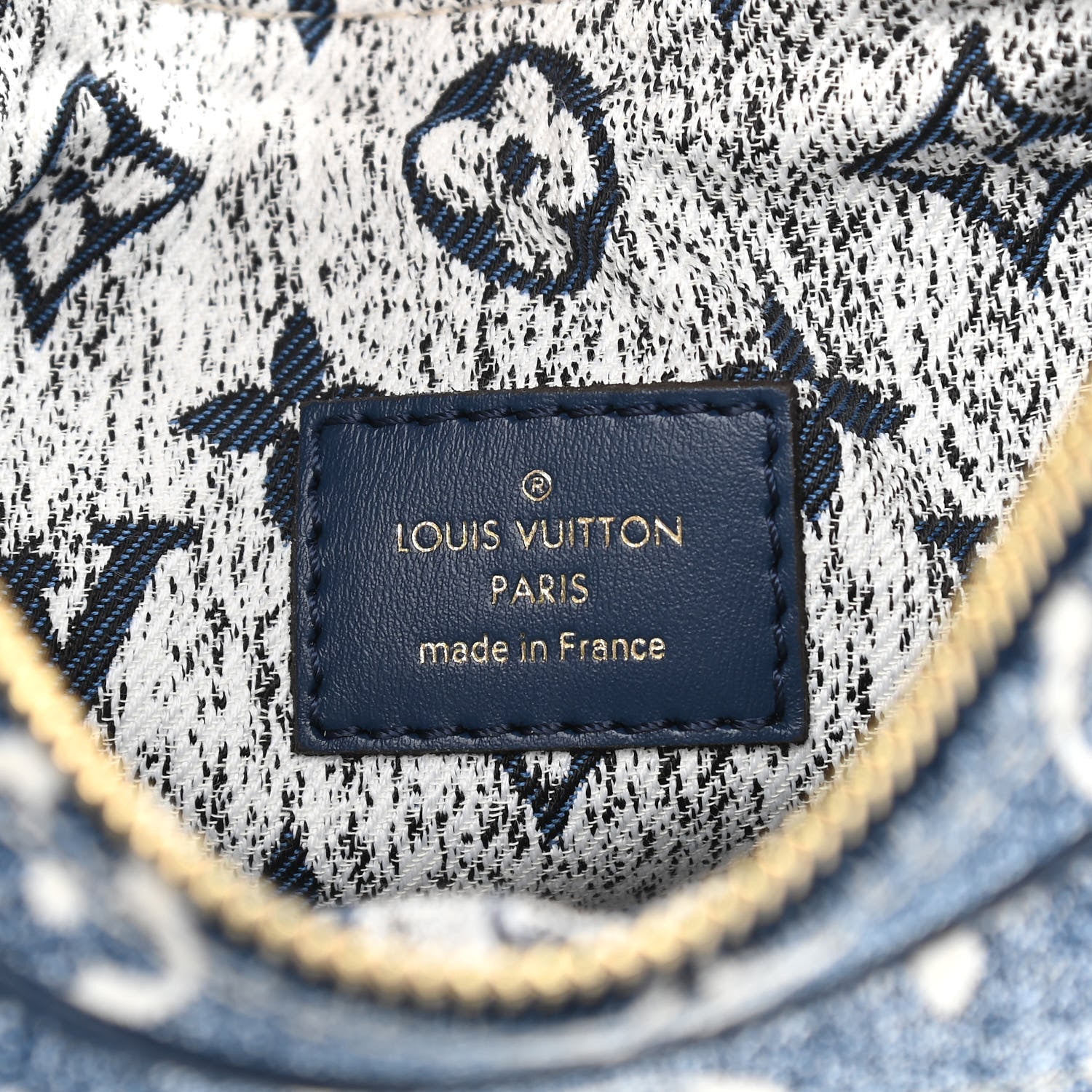 Louis Vuitton Monogram Jacquard Denim Loop Bleu 6 of 10