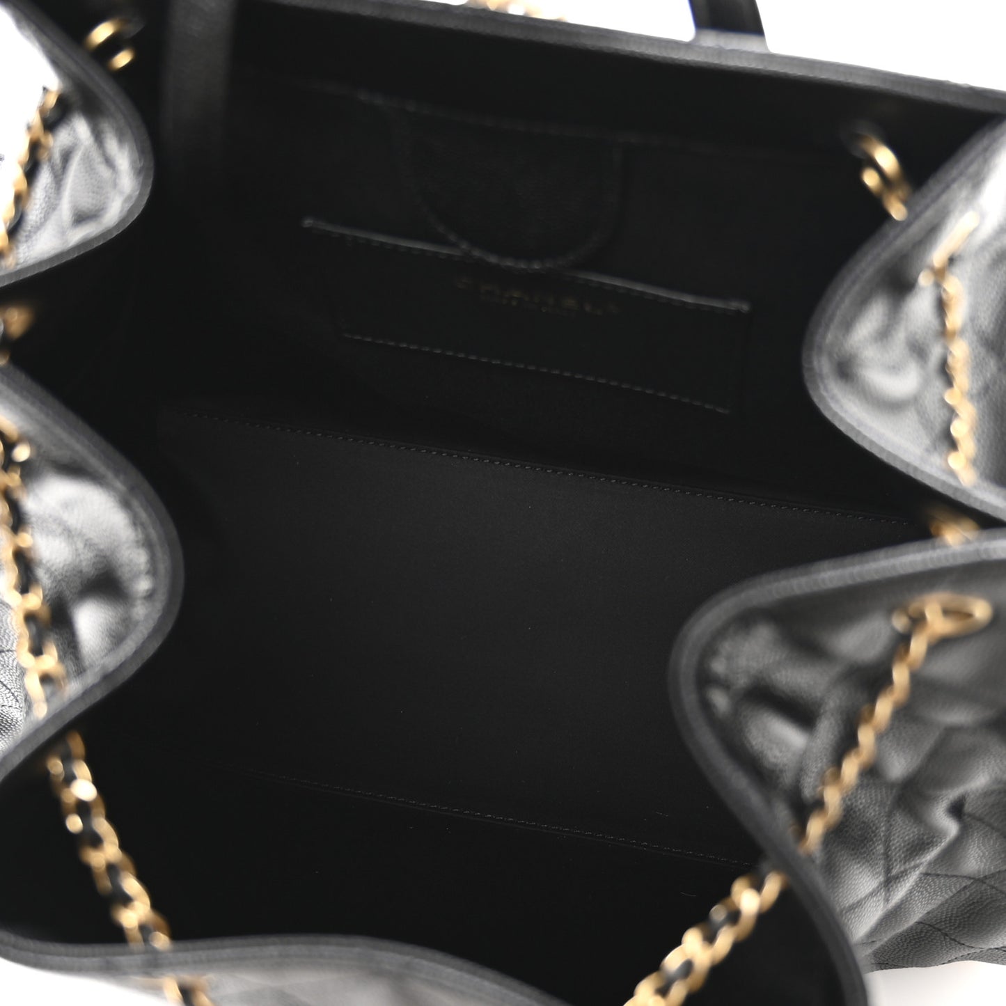 Caviar Quilted Large Chanel 25 Backpack Black