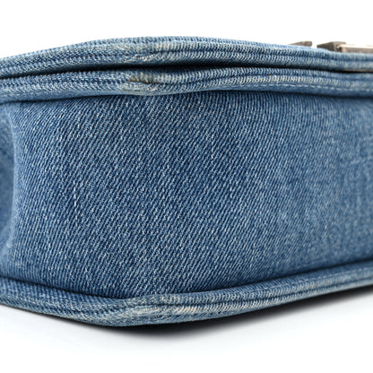 Chanel Denim Quilted Medium Boy Flap Blue 9 of 10