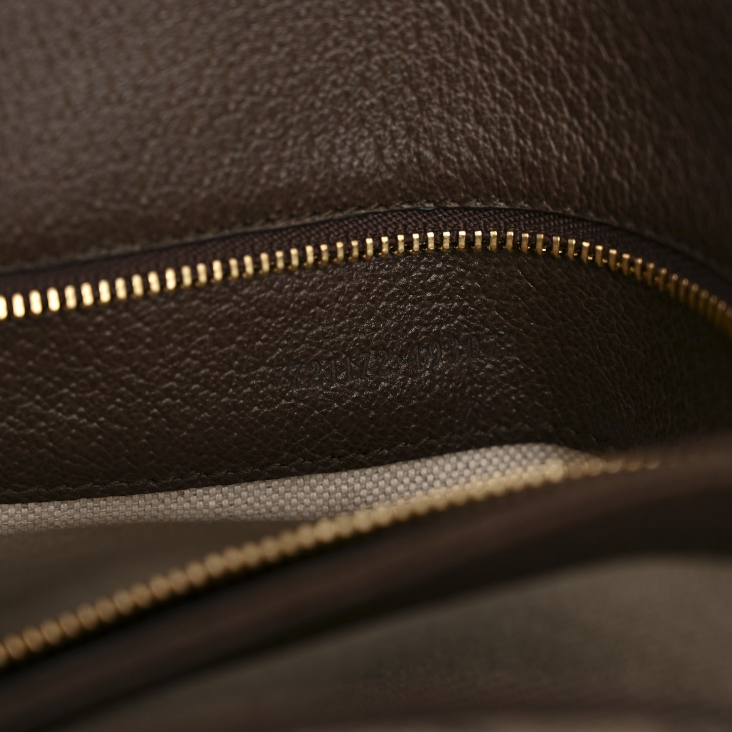 GG Supreme Monogram Textured Dollar Calfskin Web Medium Blondie Top Handle Shoulder Flap Bag Beige Ebony New Acero