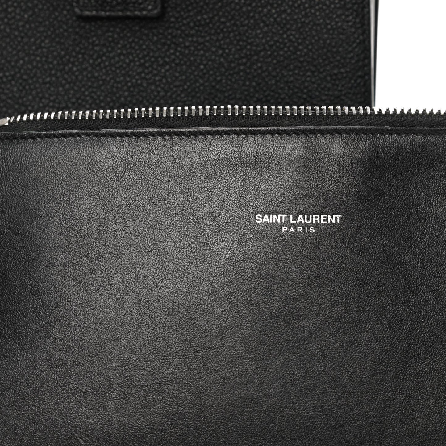 Grained Calfskin Baby Sac De Jour Black