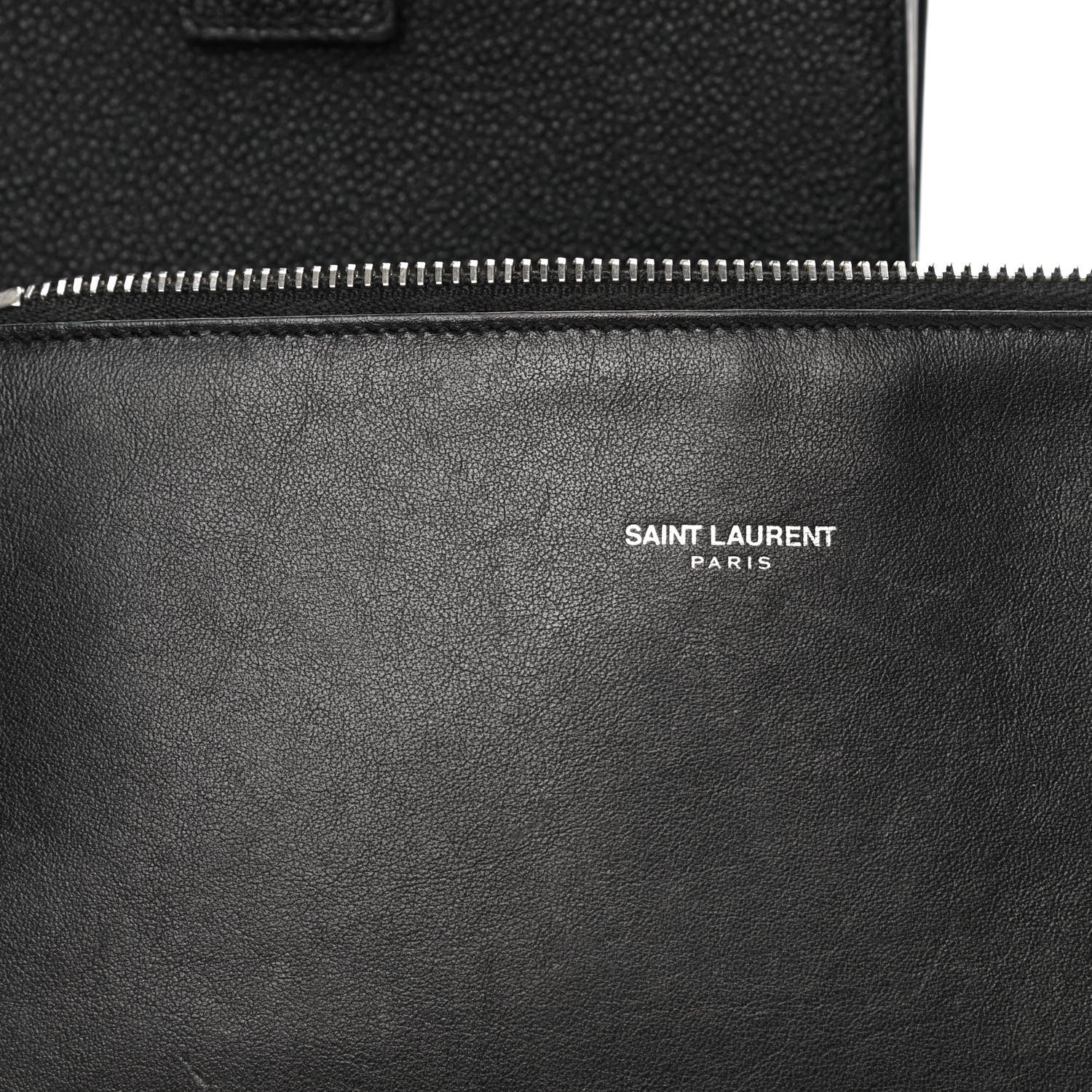 Saint Laurent Grained Calfskin Baby Sac De Jour Black 11 of 15