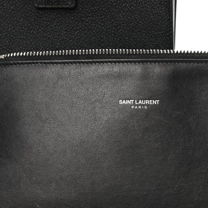 Saint Laurent Grained Calfskin Baby Sac De Jour Black 11 of 15