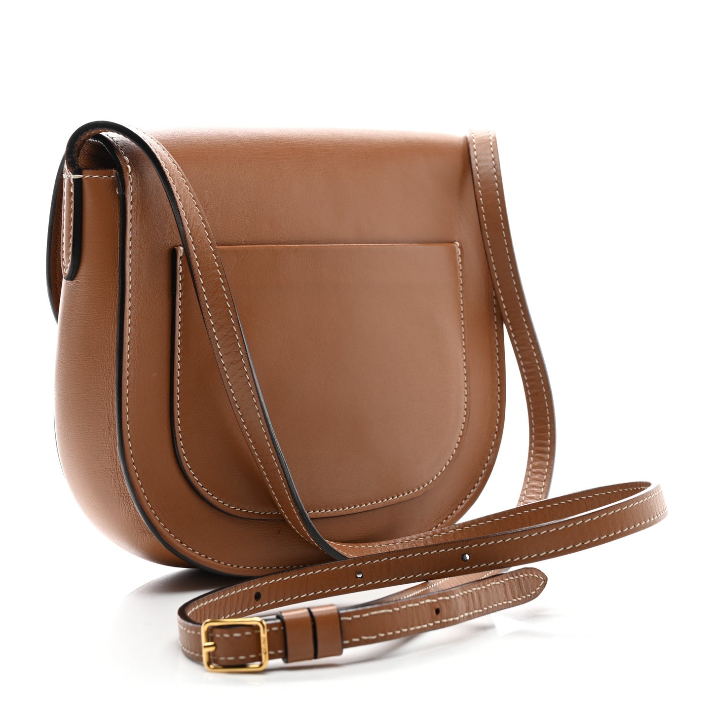 Supersoft Calfskin Small Trotteur Caramel