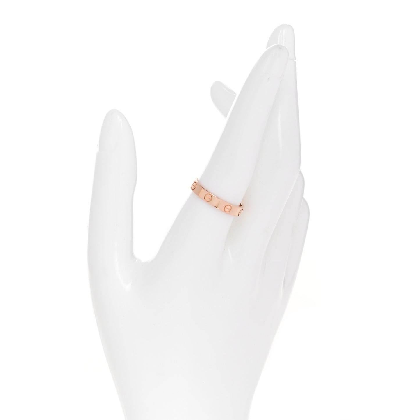 18K Pink Gold 3.5mm LOVE Wedding Band Ring 57 8