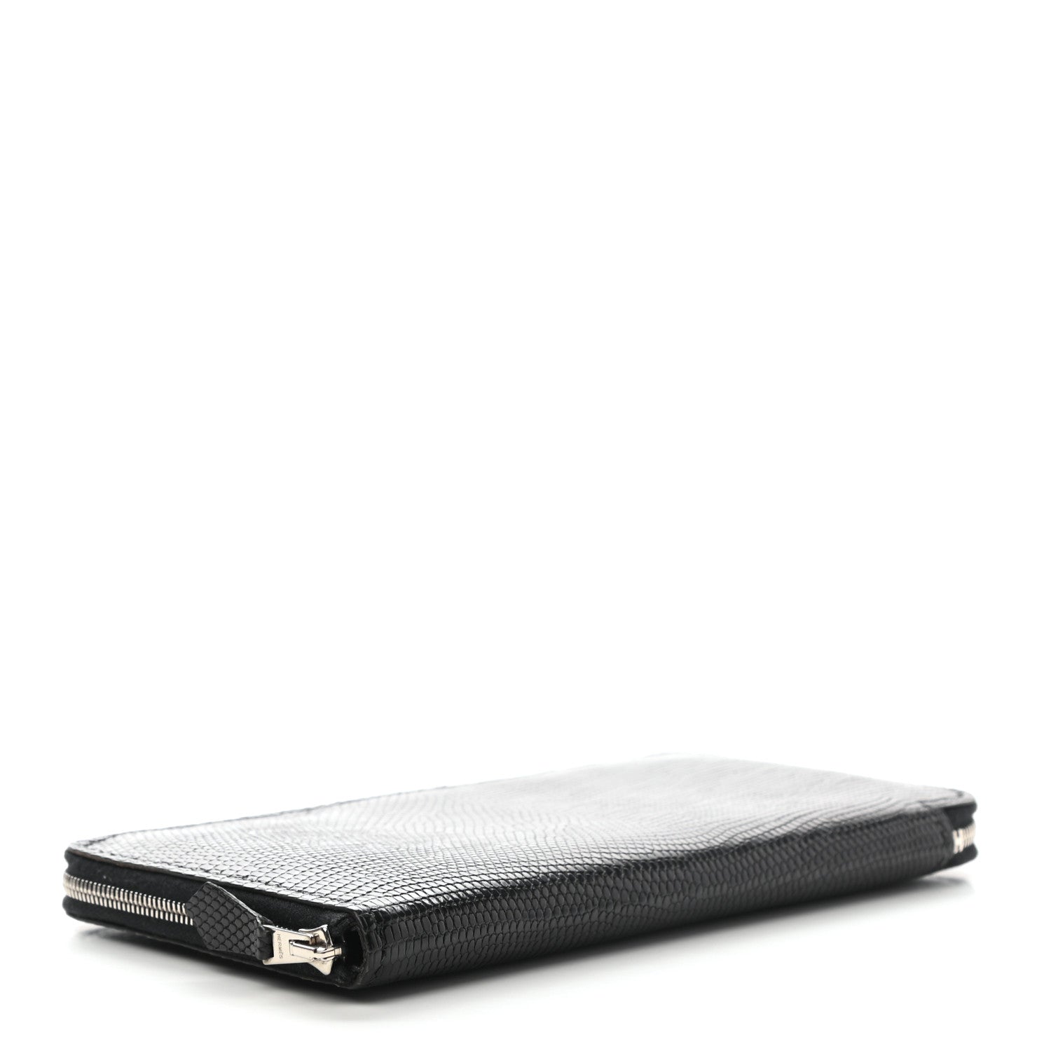 Hermes Lizard Azap Wallet Black 4 of 7