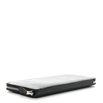 Hermes Lizard Azap Wallet Black 4 of 7