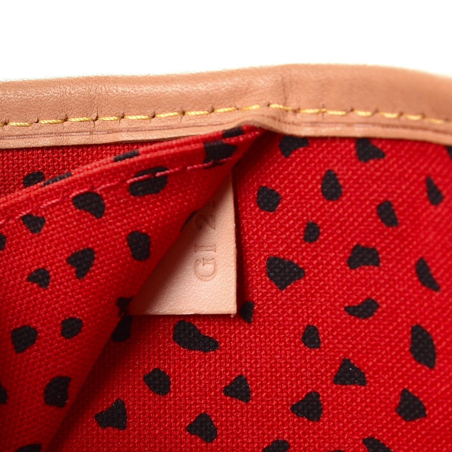 Louis Vuitton Monogram Kusama Waves Neverfull MM Red 7 of 10