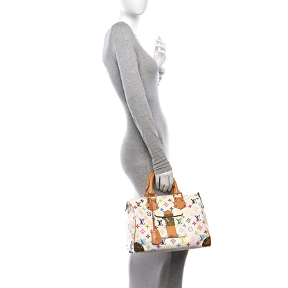 Louis Vuitton Monogram Multicolor Speedy 30 White 2 of 14