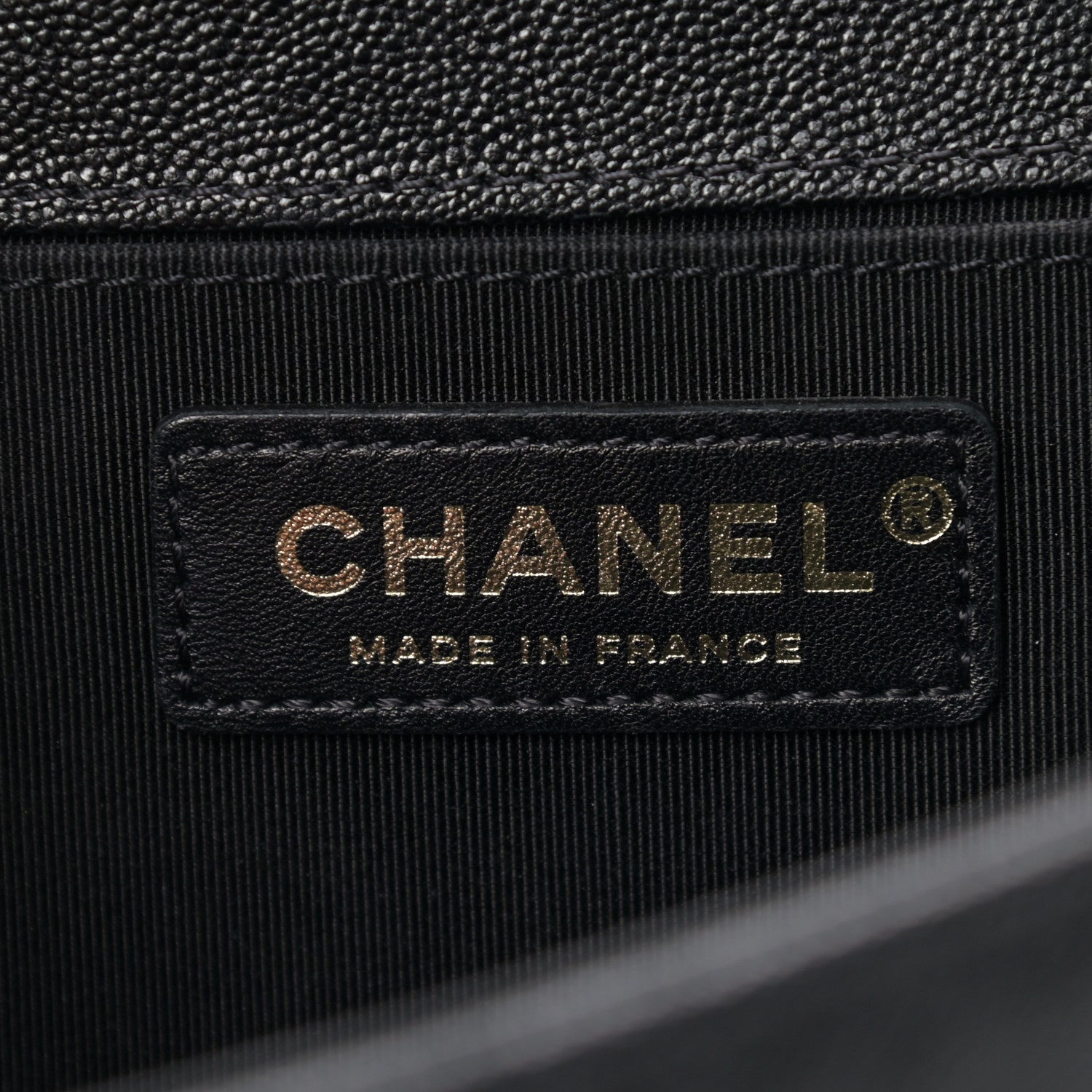 Chanel Caviar Chevron Quilted Medium Boy Flap Black 6 of 9