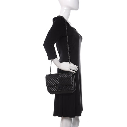 Chanel Aged Calfskin Chevron Quilted 2.55 Reissue 225 Flap So Black 2 of 10