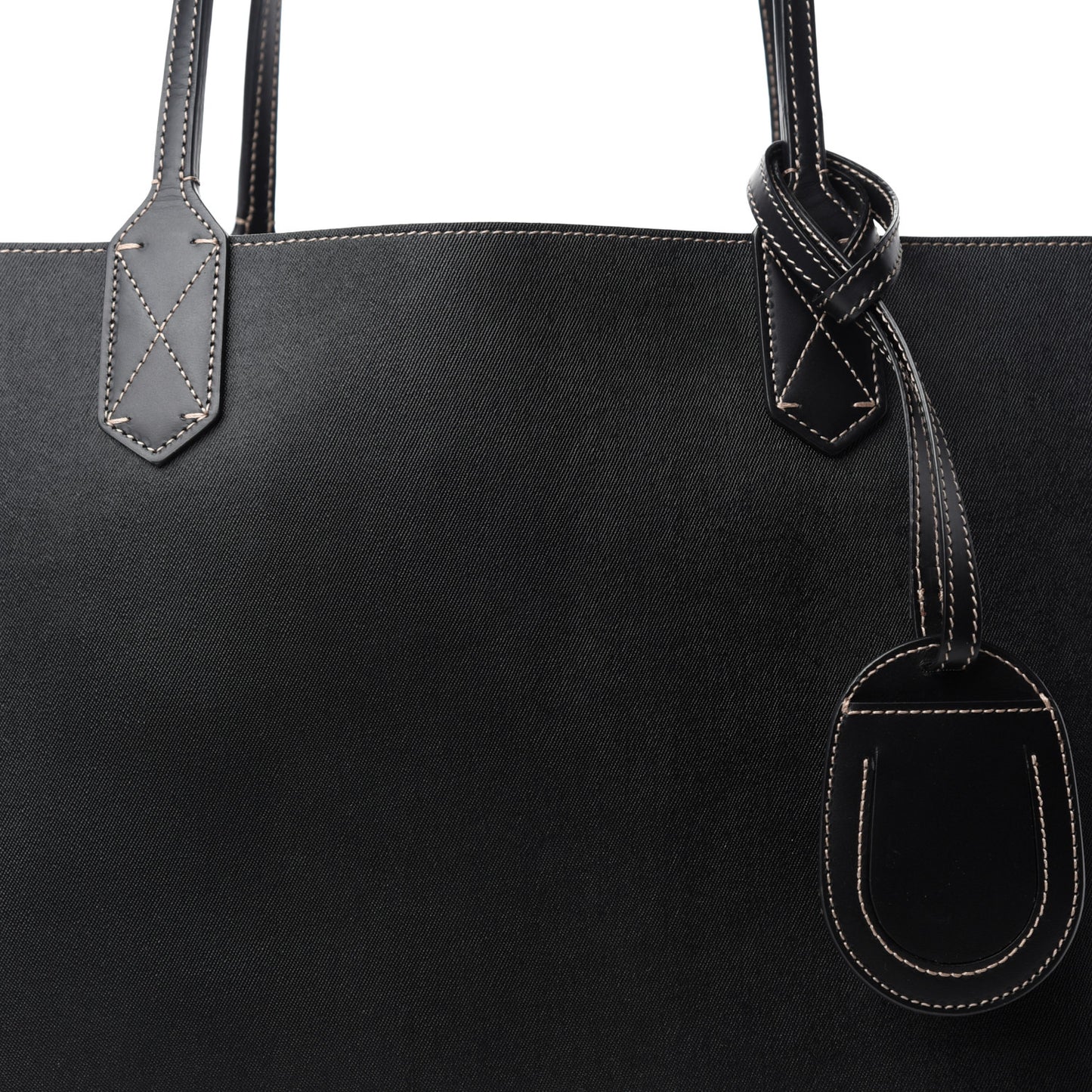 Calfskin GG Supreme Monogram Medium Reversible Tote Black