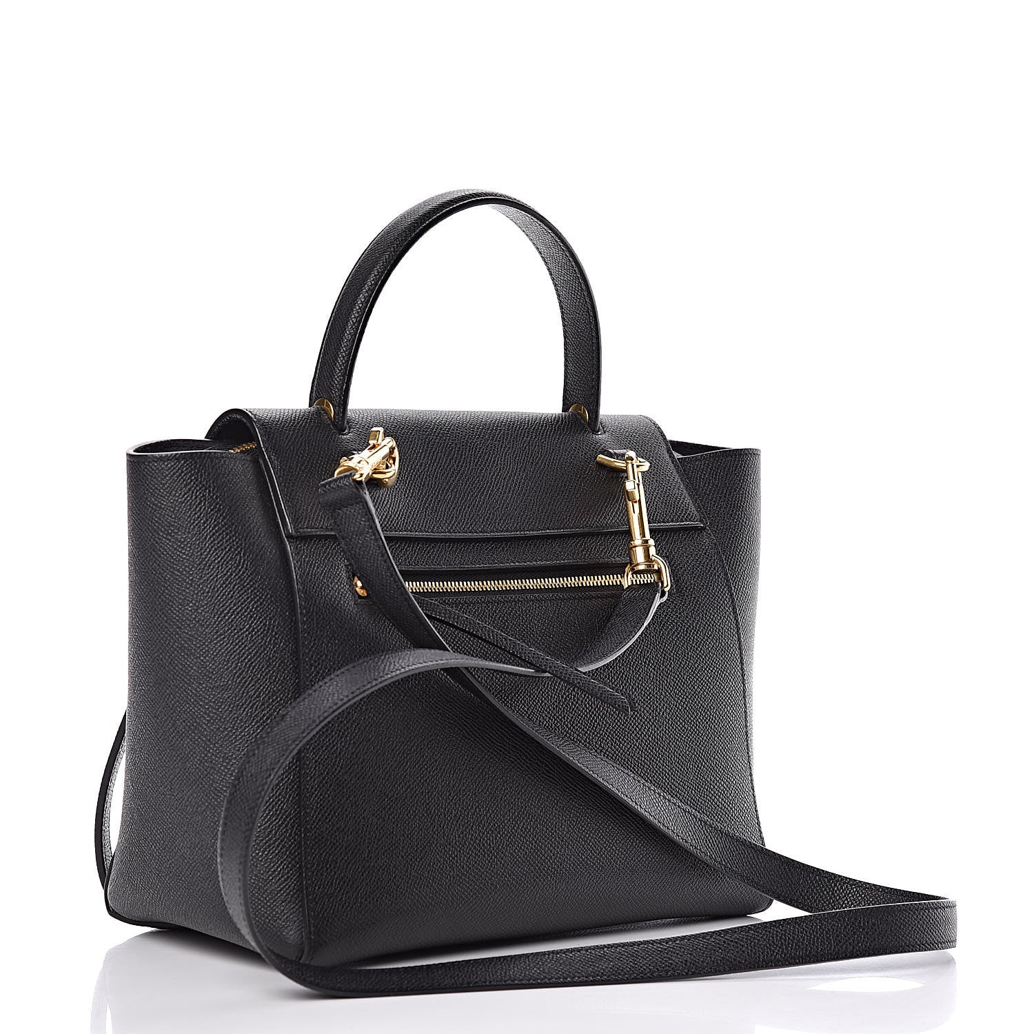 Celine Grained Calfskin Micro Belt Bag Black 3 of 12