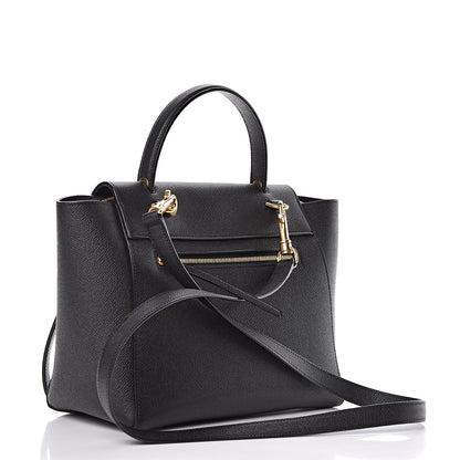 Celine Grained Calfskin Micro Belt Bag Black 3 of 12