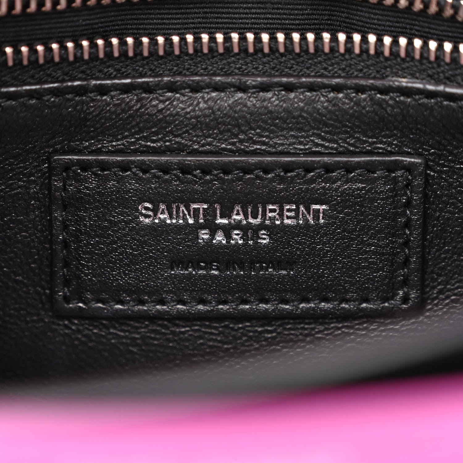 Saint Laurent Smooth Calfskin Monogram Cassandra Clasp Bag Electric Fuchsia 6 of 9