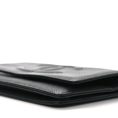 Chanel Caviar Timeless CC Wallet On Chain WOC Black 9 of 10