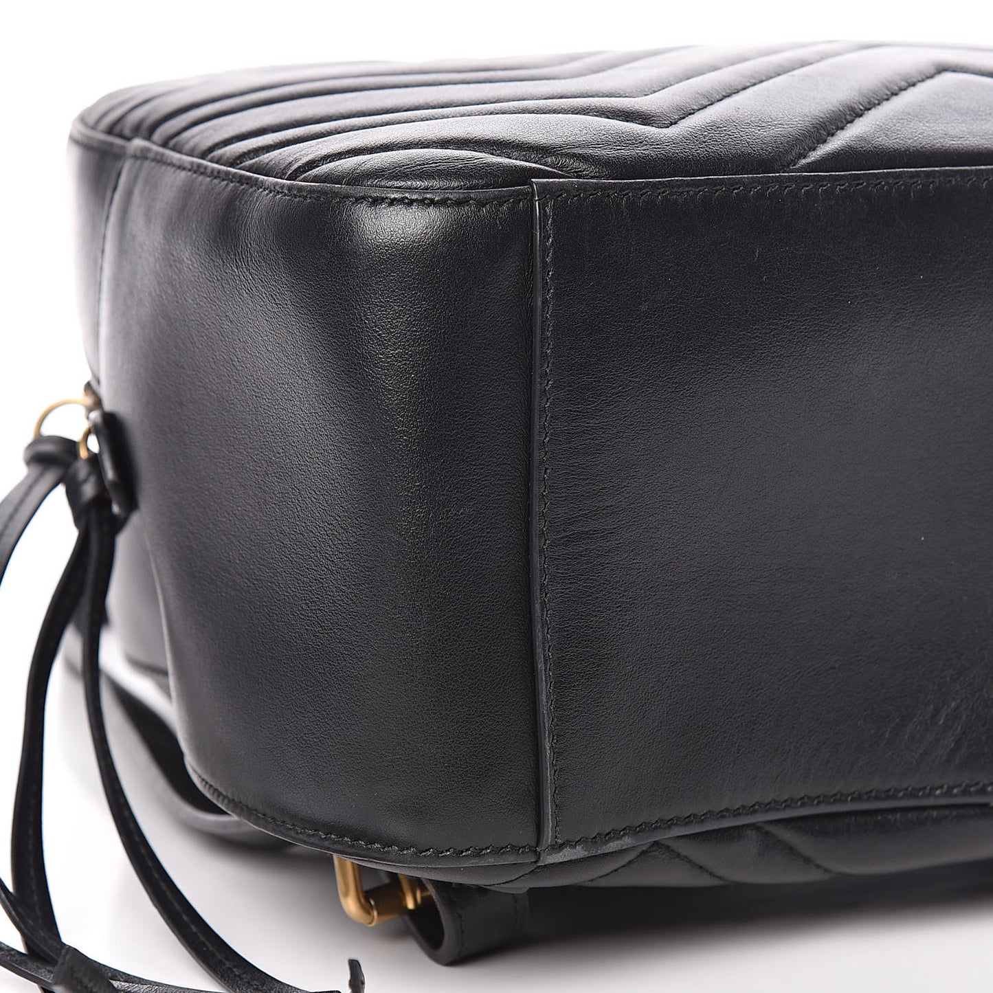 Calfskin Matelasse GG Marmont Backpack Black