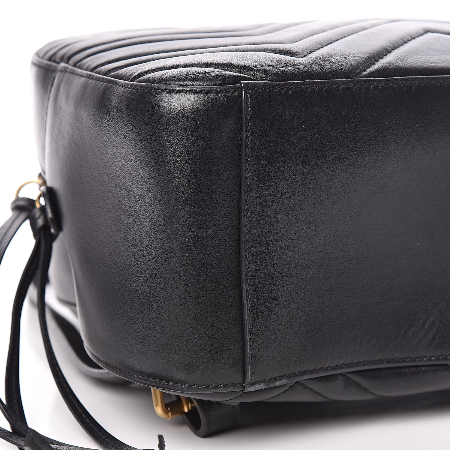 Gucci Calfskin Matelasse GG Marmont Backpack Black 11 of 12