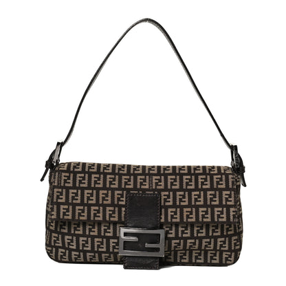 Fendi Zucchino Vitello Baguette Testa di Moro Beige 1 of 12