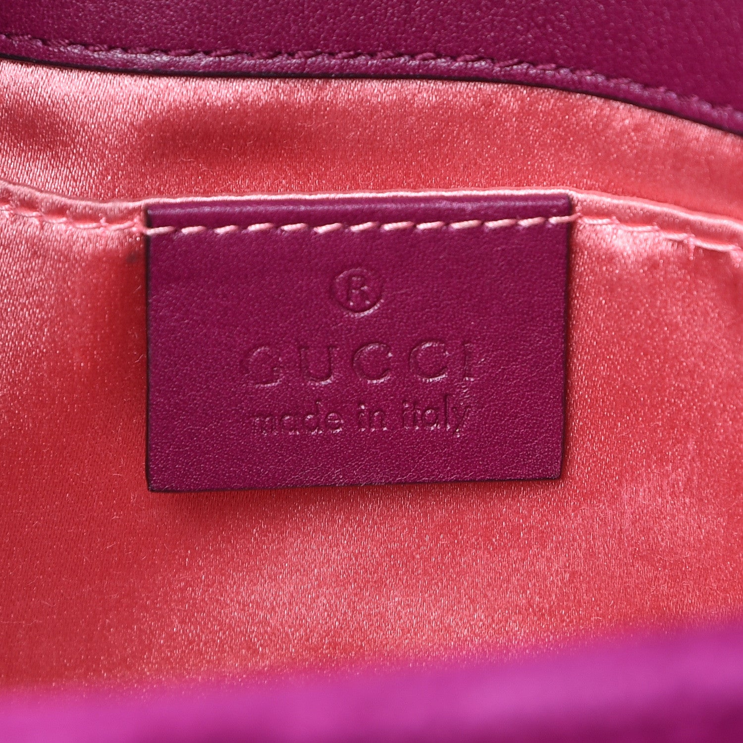 Gucci Velvet Matelasse Mini GG Marmont Shoulder Bag Fuchsia Violet Cyclamen 6 of 10