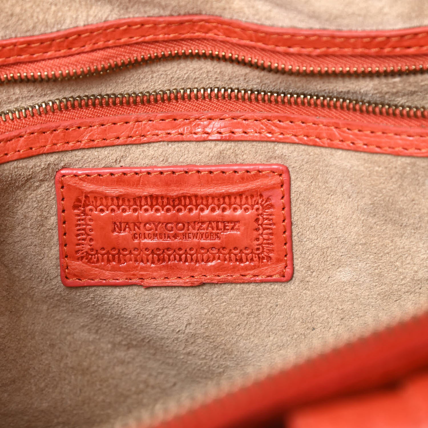 Nancy Gonzalez Crocodile Cristina Satchel Orange 8 of 20