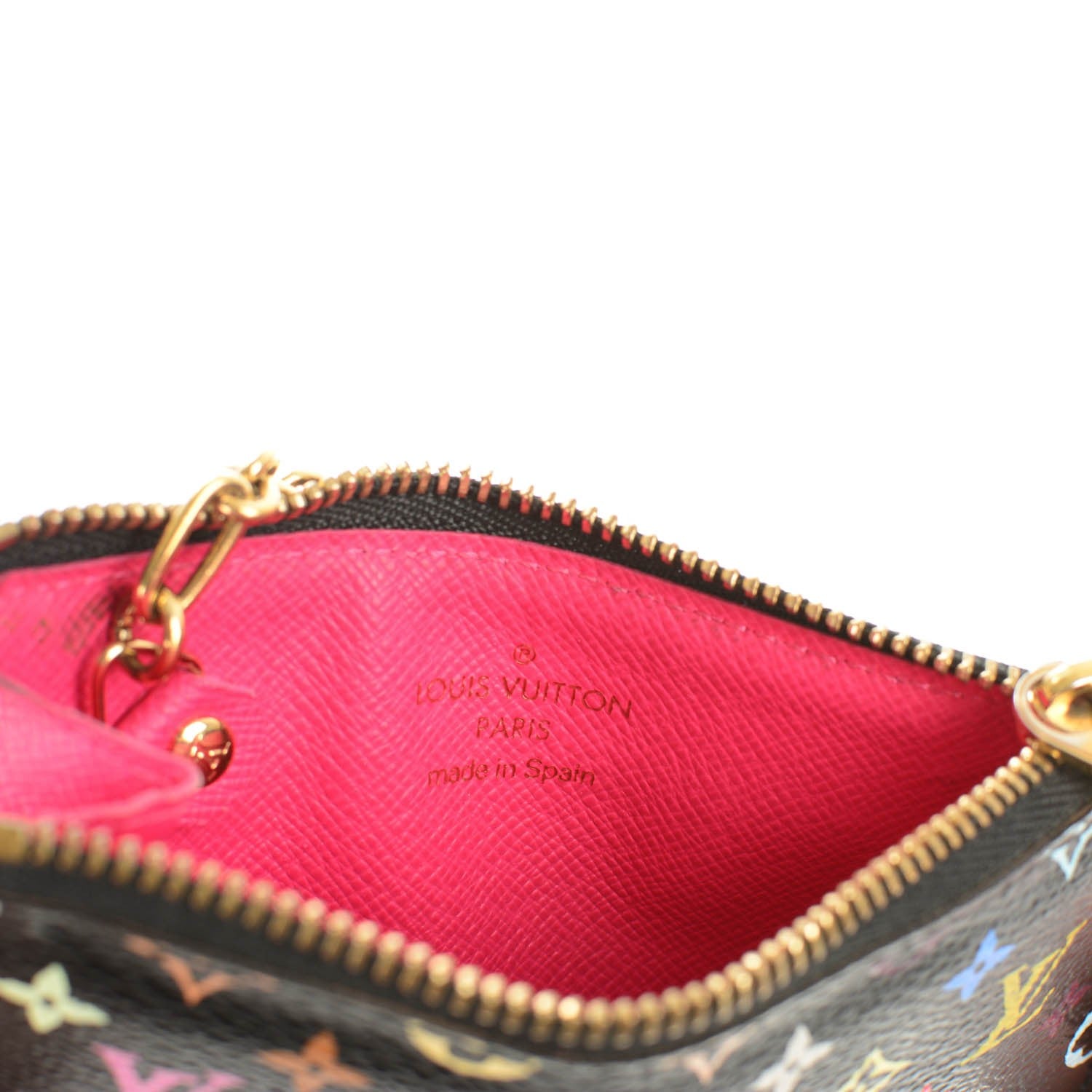 Louis Vuitton Monogram Multicolor Key Pouch Black Grenade 6 of 7