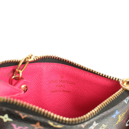 Louis Vuitton Monogram Multicolor Key Pouch Black Grenade 6 of 7