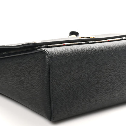 Burberry Grainy Calfskin Vintage Check Note Crossbody Bag Black 8 of 9