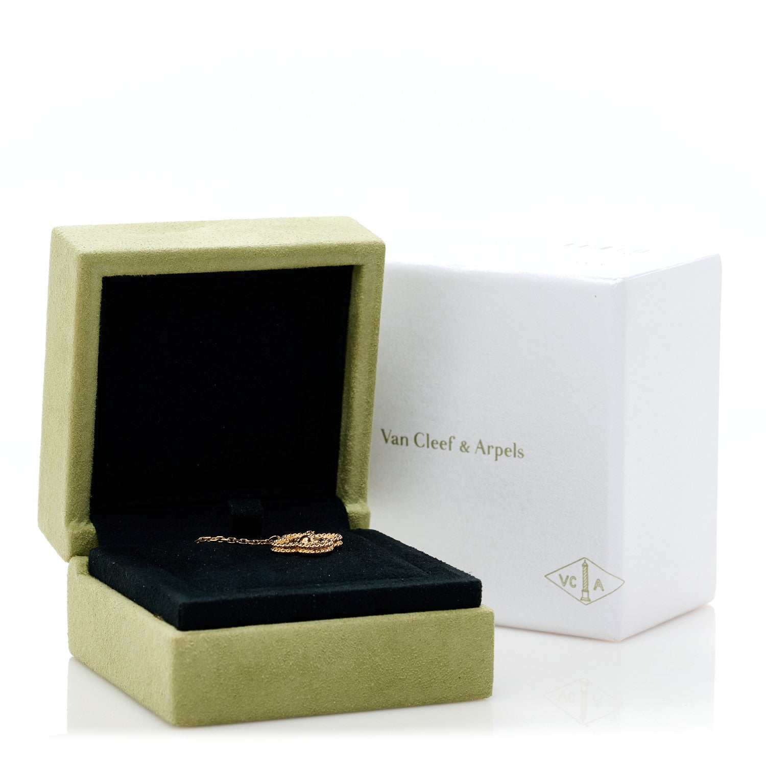 Van Cleef & Arpels 18K Rose Gold Vintage Alhambra Pendant Necklace 6 of 6