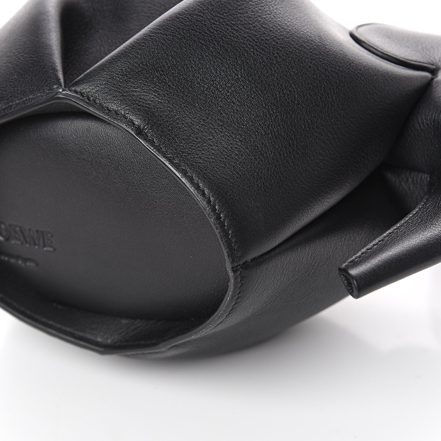 Calfskin Mini Elephant Crossbody Bag Black