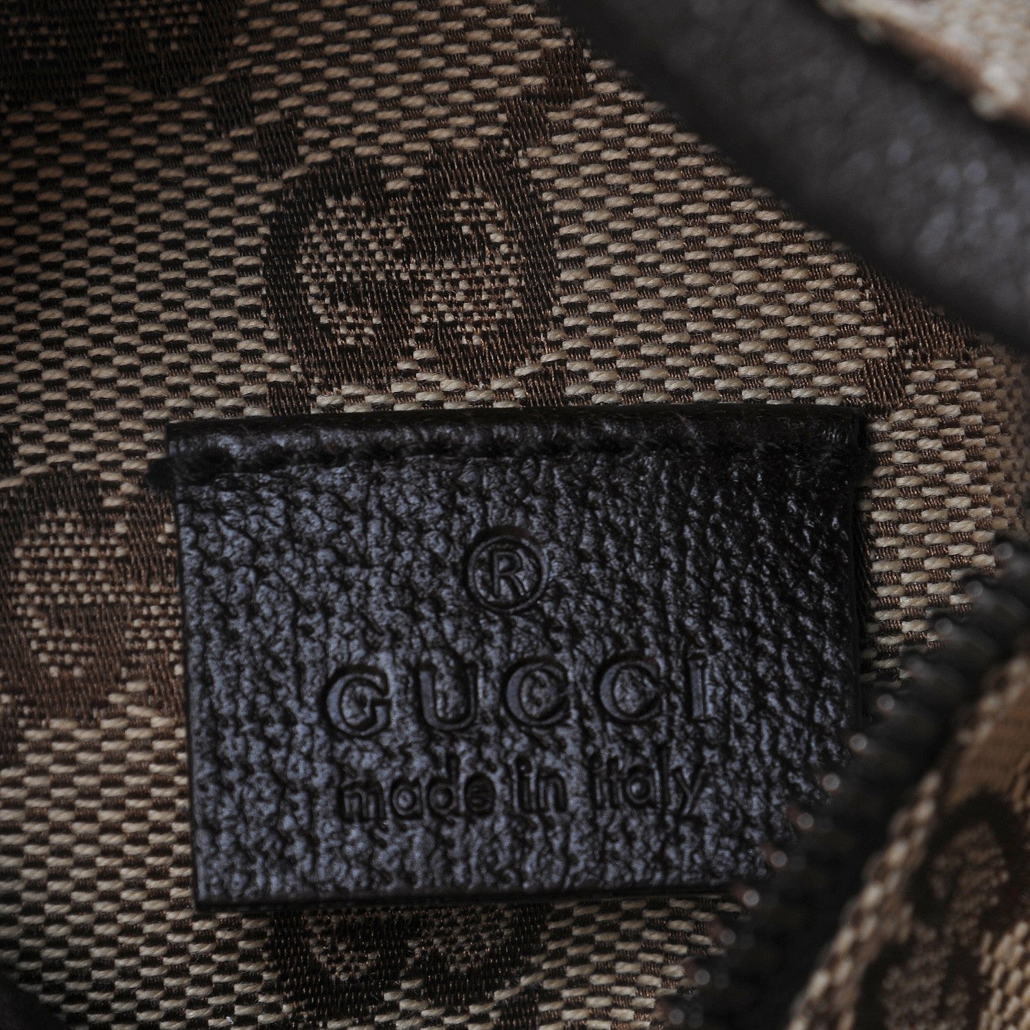 Gucci GG Monogram Double Pocket Belt Bag Dark Brown 6 of 7