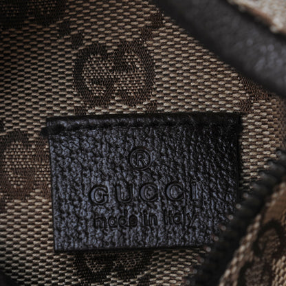 Gucci GG Monogram Double Pocket Belt Bag Dark Brown 6 of 7