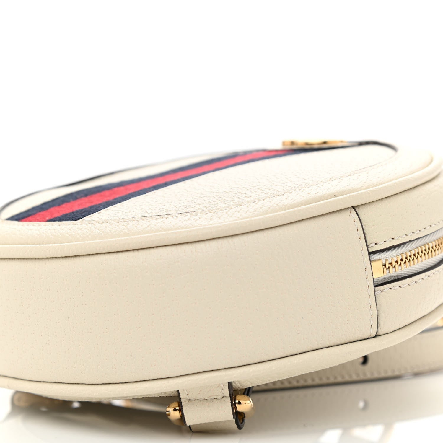 Gucci Textured Calfskin Web Mini Ophidia Round Backpack Mystic White 8 of 8