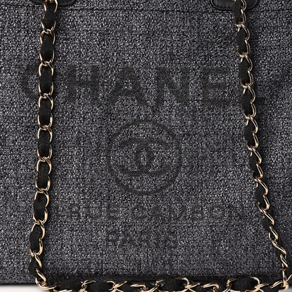 Chanel Canvas Medium Deauville Tote Charcoal 9 of 9