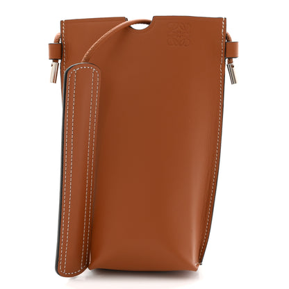 Loewe Smooth Calfskin Anagram Phone Pouch Tan 1 of 9