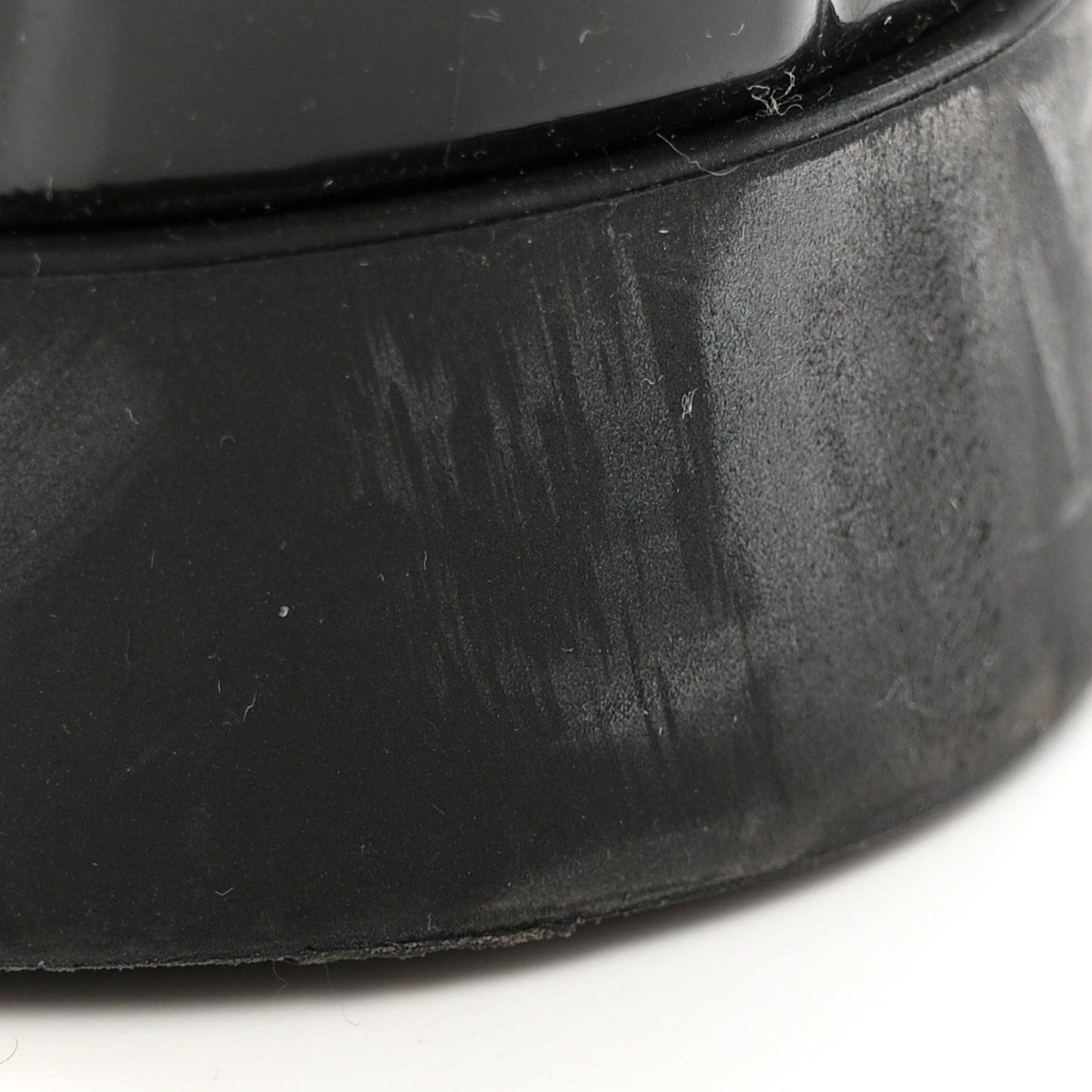 Rubber Embossed Monogram Drops High Rain Boots 38 Black